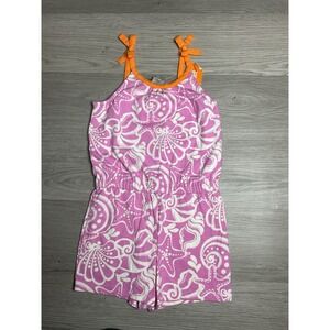 NWT NEW GYMBOREE BRIGHT & Pink WHITE SEA‎ SHELL ROMPER SIZE 12